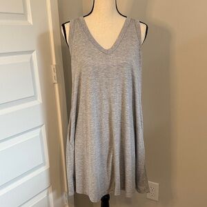 Lush Light Gray Sleeveless Dress​